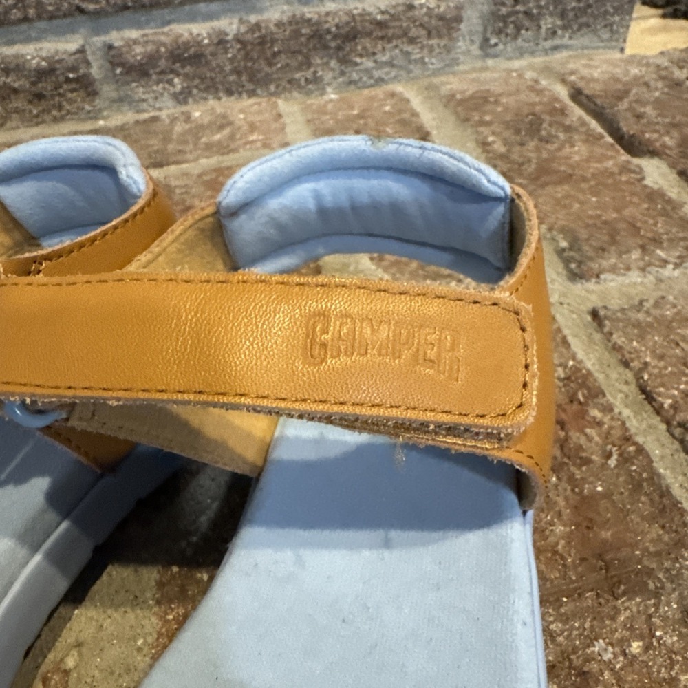 Camper Kids Oruga Leather Sandals Multicolor Strap Sandals, size 33 #271 - Picture 2 of 16